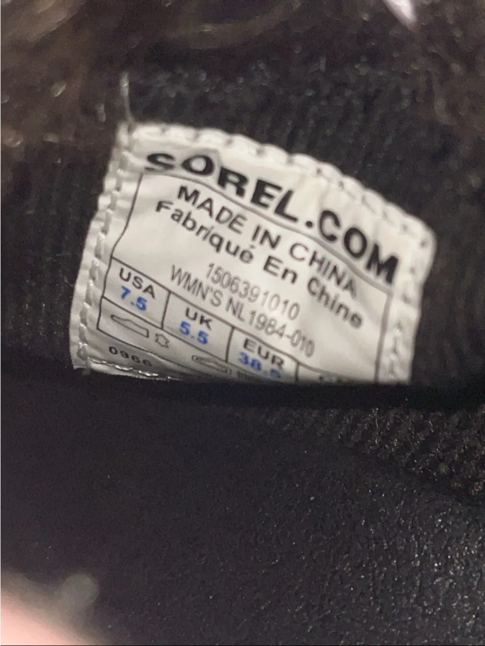 Sorel Joan of Arctic Wedge Mid Faux Fur Leather Boots Size 7.5